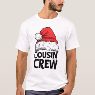 Camiseta Navidades de la tripulación de Santa Cousin coinci