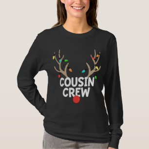 Camiseta Navidades de la tripulación de un primo de reno Pa