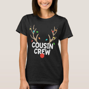 Camiseta Navidades de la tripulación de un primo de reno Pa