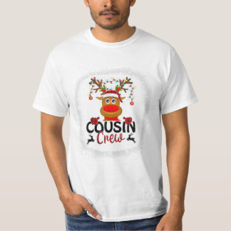 Camiseta Navidades de la tripulación Reindeer Santa