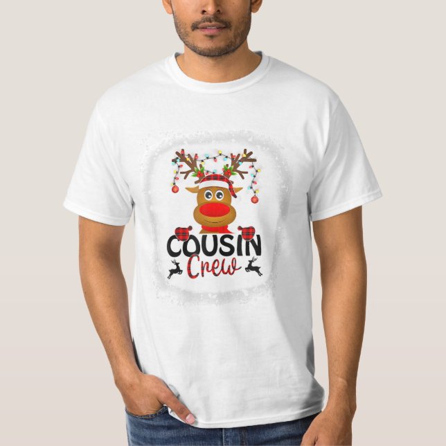 Camiseta Navidades de la tripulación Reindeer Santa (Anverso)