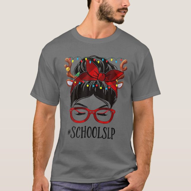 Camiseta Navidades de la vida en el SLP de la escuela Messy (Anverso)