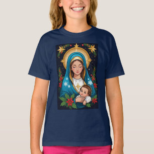 Camiseta Navidades de la Virgen María Católica