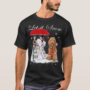Camiseta Navidades de Labradoodle Santa Dog Snowman Xmas Pa