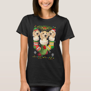 Camiseta Navidades de Labrador Socks Tree Light Xmas Santa 