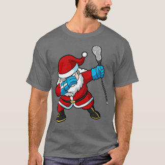 Camiseta Navidades de Lacrosse Lax Dabbing Santa Claus