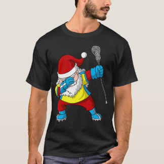 Camiseta Navidades de Lacrosse Santa Claus LAX Dabbing