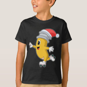 Camiseta Navidades de lápiz sobre patinaje en línea