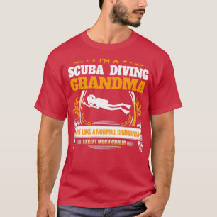 Camiseta Navidades de las Abuelas de Buceo de Scuba dan reg