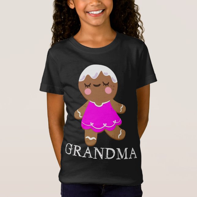 Camiseta Navidades de las Abuelas de Gingerbread coincidien (Anverso)