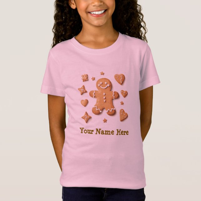 Camiseta Navidades de las cookies de Gingerbread (Anverso)