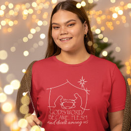 Camiseta Navidades de las Damas de Natividad Cristiana John