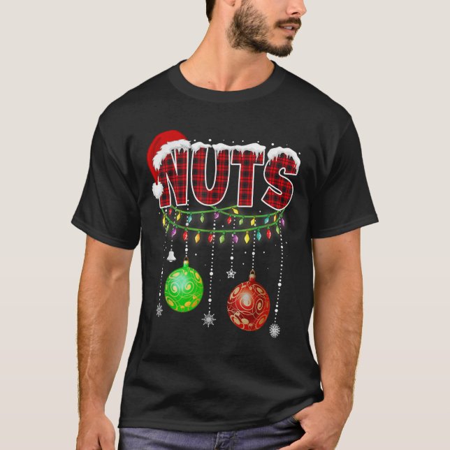 Camiseta Navidades De Las Nueces De Pecho En La Pareja De C (Anverso)