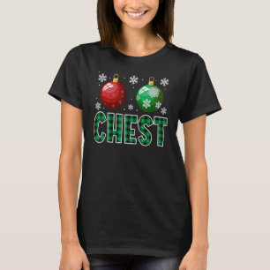 Camiseta Navidades De Las Nueces De Pecho En La Pareja De C
