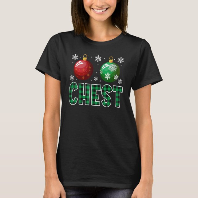 Camiseta Navidades De Las Nueces De Pecho En La Pareja De C (Anverso)