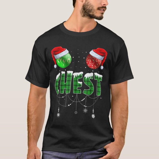Camiseta Navidades De Las Nueces De Pecho En La Pareja De C (Anverso)