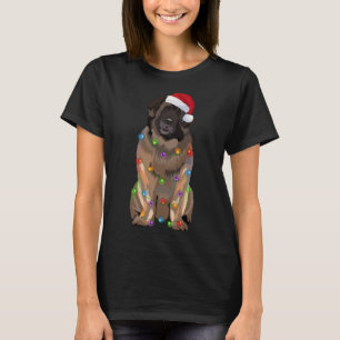 Camiseta Navidades de Leonberger alumbran al perro de Navid