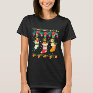Camiseta Navidades de leones cotizan en bolsa X mas Lights