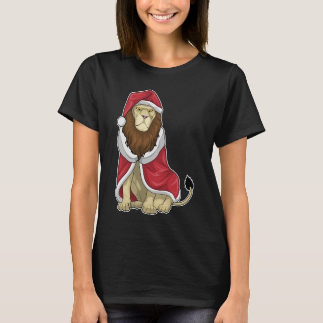 Camiseta Navidades de leones Santa hat (Anverso)