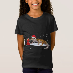 Camiseta Navidades de Leopard Gecko Santa Amantes de las Lu