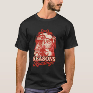 Camiseta Navidades de libros leyendo a Santa Claus lean