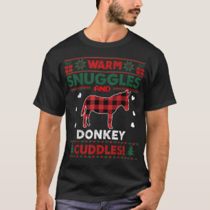 Camiseta Navidades de los amantes del burro Navidad Navidad