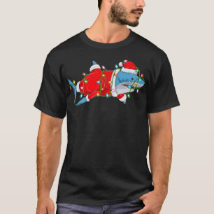 Camiseta Navidades de los amantes del pescado de tiburón al