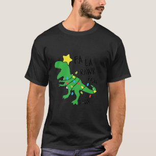 Camiseta Navidades de los dinosaurios de Fa Ra Rawr Santa R