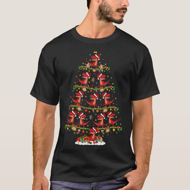Camiseta Navidades de los dinosaurios de Santa Allosauro (Anverso)