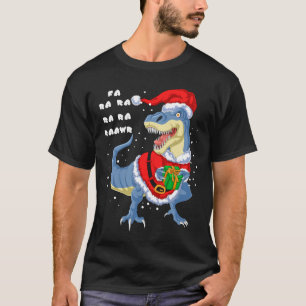 Camiseta navidades de los dinosaurios fa ra ra rawr
