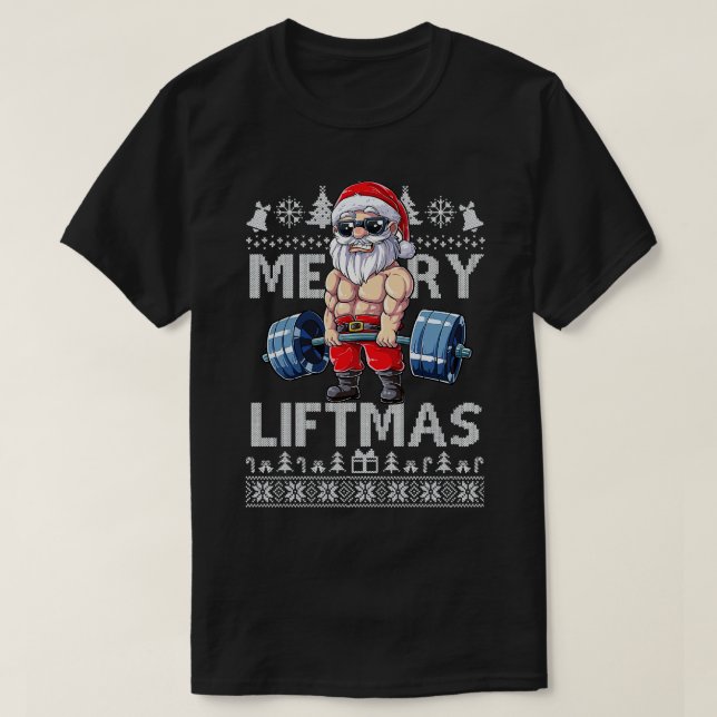Camiseta Navidades de los ferries Liftmas Xmas Fitmas Fitne (Diseño del anverso)