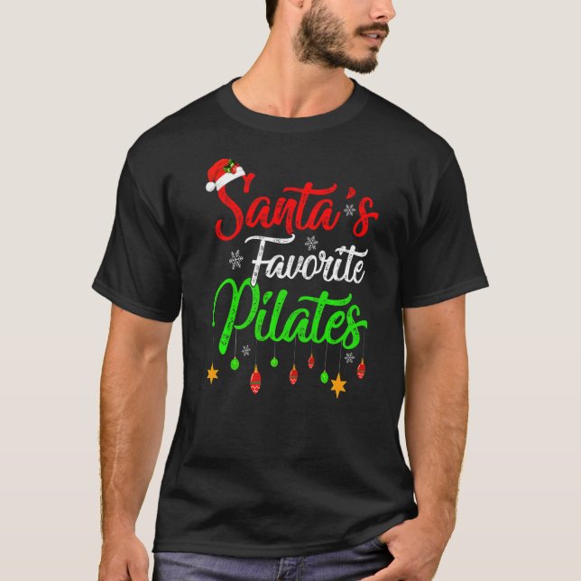 Camiseta Navidades de los Pilates Favoritos de Santa S (Anverso)