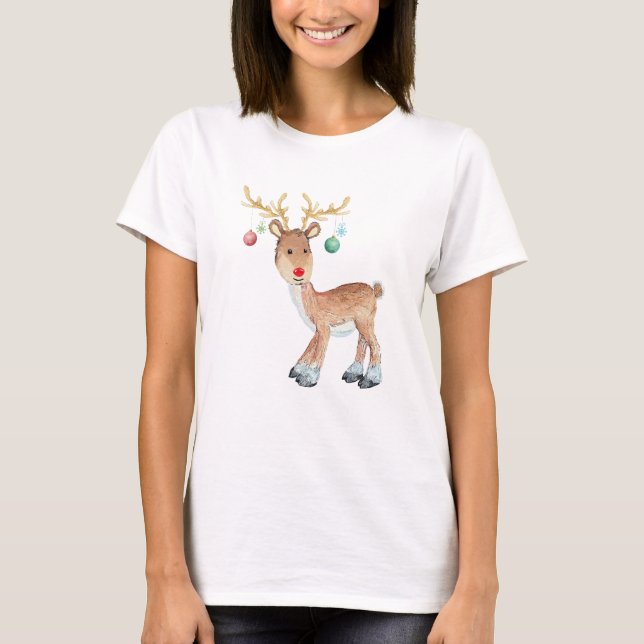 Camiseta Navidades de los renos de Rudolph (Anverso)