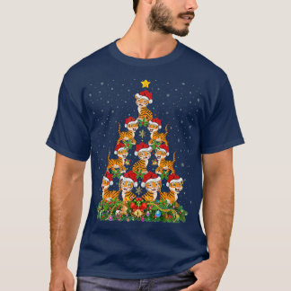Camiseta Navidades de los tigres de los árboles de navidad