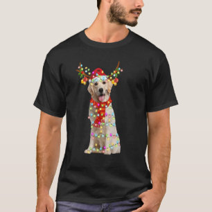 Camiseta Navidades de luz de reno recuperador de Santa Labr