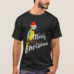 Camiseta navidades de macao azul y oro