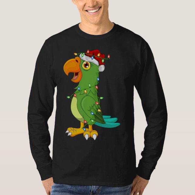 Camiseta Navidades de Macaw Bird Lover Xmas (Anverso)