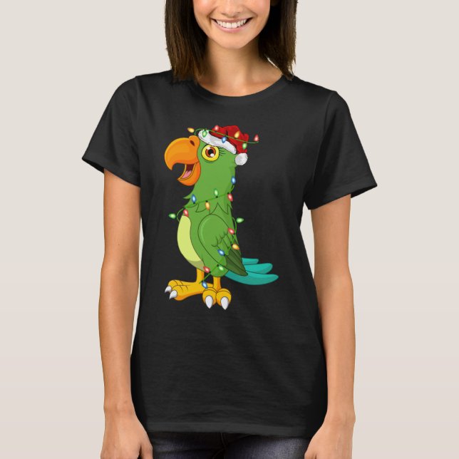 Camiseta Navidades de Macaw Bird Lover Xmas (Anverso)