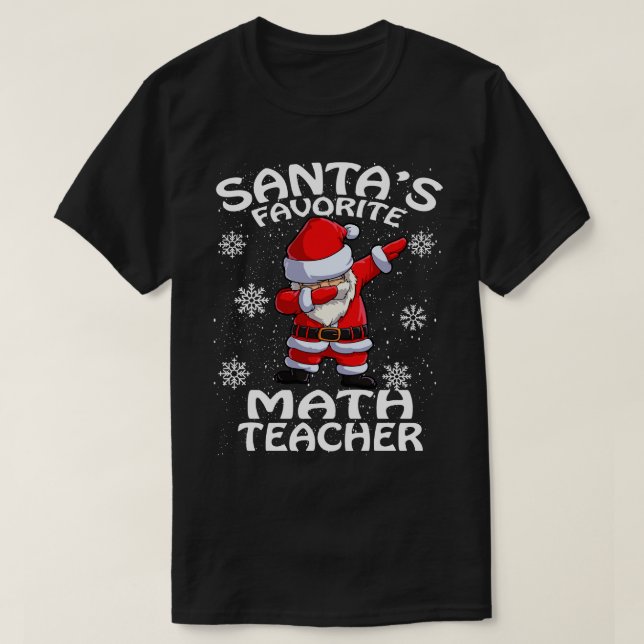 Camiseta Navidades de Maestros favoritos de Santas (Diseño del anverso)