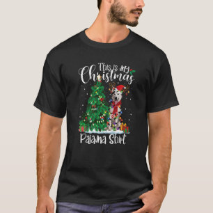 Camiseta Navidades de Malamute de Alaska iluminan perro de 