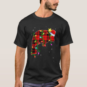 Camiseta Navidades de Manatí Santa Hat Xmas Luces de vacaci