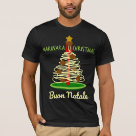Camiseta Navidades de Marinara Buon Natale Spaghetti Tree
