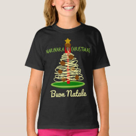 Camiseta Navidades de Marinara Buon Natale Spaghetti Tree