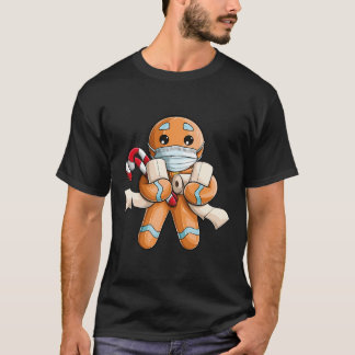 Camiseta Navidades de máscara facial Gingerbread 2020 Quara