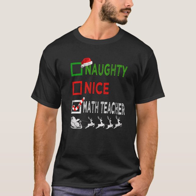 Camiseta Navidades de matemáticas de Ntrina Niza (Anverso)