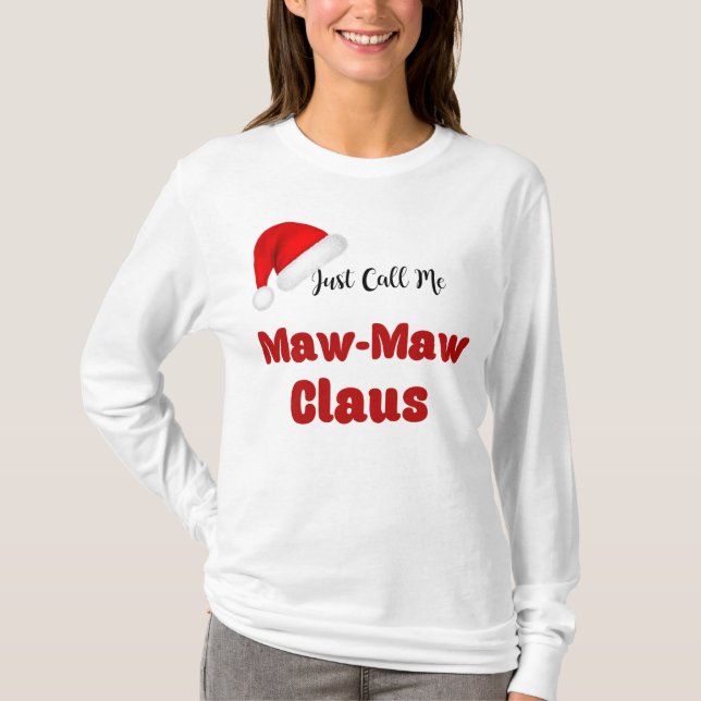 Camiseta Navidades de Maw-Maw Claus (Anverso)