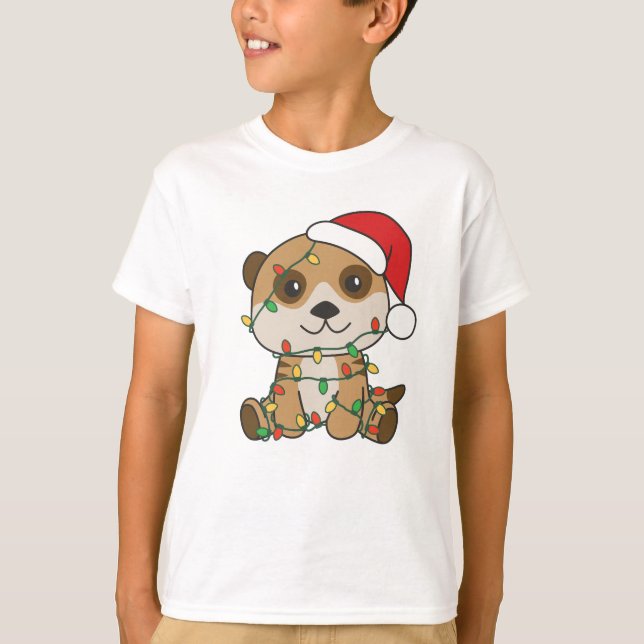 Camiseta Navidades de Meerkat Animales De Invierno Vacacion (Anverso)