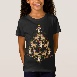 Camiseta Navidades de Meerkat Xmas Tree Gift Santa Hat Meer