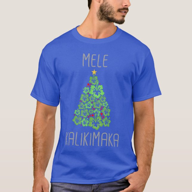 Camiseta Navidades De Mele Kalikimaka Christmasree En Julio (Anverso)