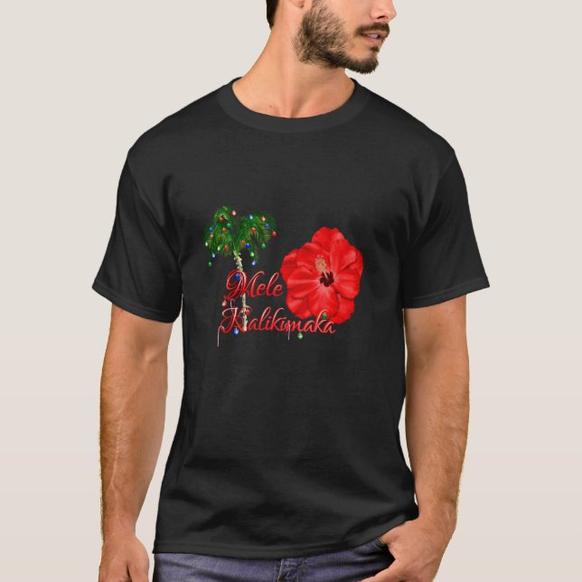 Camiseta Navidades de Mele Kalikimaka Hawaii (Anverso)